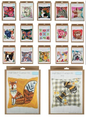 Gobelin Halbstich Kissen Set Borten Nähen 16 Designs