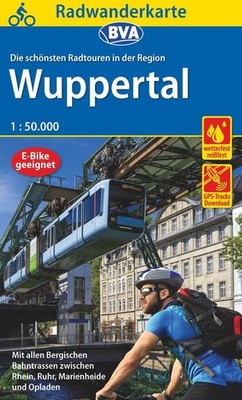 Radwanderkarte BVA Die schönsten Radtouren in der Region Wuppertal, 1:50.000, re