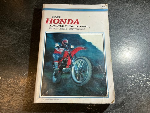 1979-87 Honda XL/XR/TLR 125-200 Clymer Repair Manual XL200R XR200R XL185 XL125S - Bild 1 von 10