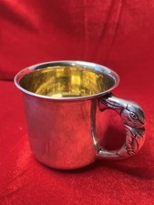 Baby Rabbit Cup Saart Sterling, no monogram, 97g