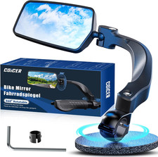 E Bike Mirror Handlebar Mount, Bicycle Rearview for Handlebar