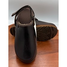 Ugg Goldenstar Leather Clogs Regen Ironwood Brown Slingback Women 7.5 Slip On