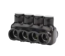 250 MCM - 6 AWG Bagged Insulated Multi-Tap Connector, Black   