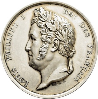GC: Silbermedaille Frankreich Louis Philippe I. Chambre des Députés Session 1845