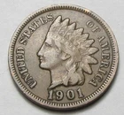 1901 INDIAN HEAD CENT,FULL LIBERTY, VERY NICE COIN!!!!(A5)