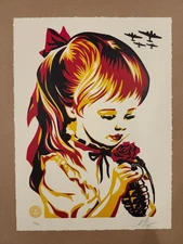 Shepard Fairey Obey Giant "War By Numbers Letterpress" Print Poster Signed #/450