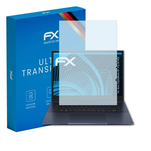 atFoliX 2x Displayschutzfolie für Asus ExpertBook B7 Flip B7402 Schutzfolie klar