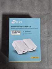 TP-Link AV600 Powerline Starter Kit - White