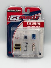 Greenlight GL Muscle Shop Tool Pack, Gas Pump, Pop Machine, Etc., 1:64, NIB