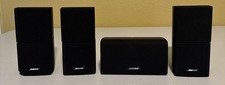 Set of 3 Bose Lifestyle Acoustimass Double Cube Speakers  center - BLACK