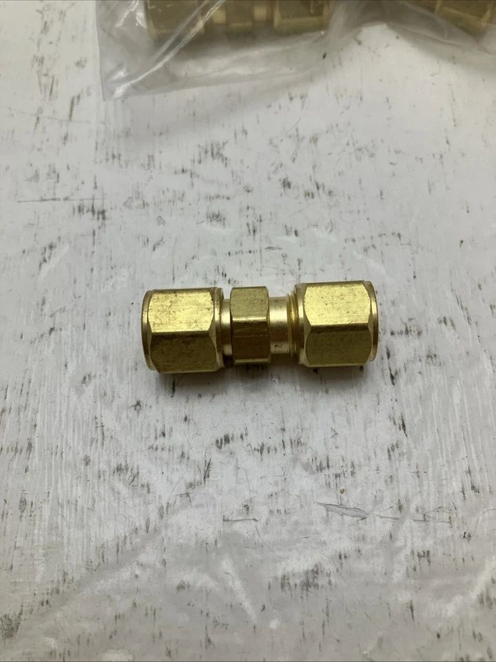 (10) Acoplador de manguera de oxígeno, 200 psi, latón, tamaño B, lote de 10 Foto 2 de 3