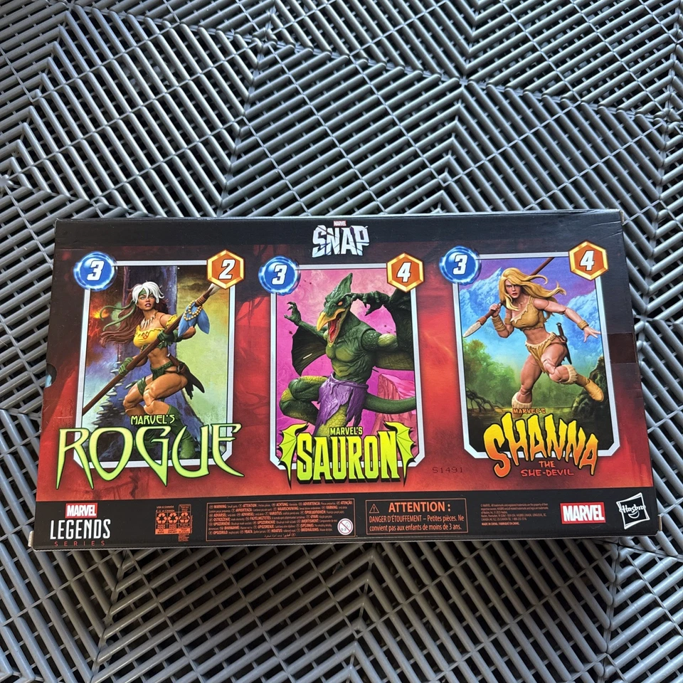 SDCC 2025 HASBRO MARVEL LEGENDS GAMERVERSE SNAP SAVAGE LAND PAQUETE DE 3 EN MANO Foto 2 de 2