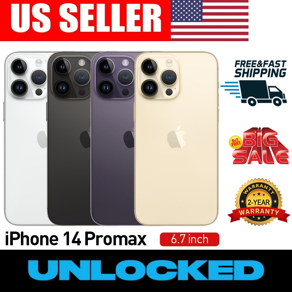 FACTORY NEW APPLE IPHONE 14 PRO MAX 512GB ~128 UNLOCKED AT&T T
