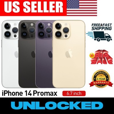 NEW SEALED APPLE IPHONE 14 PRO MAX 128GB 256GB 512GB FACTORY UNLOCKED ALL COLORS