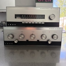LEAK STEREO 30 PLUS Hi Fi Amplifier & STEREOFETIC FM Tuner