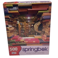 Springbok 500 Piece Jigsaw Puzzle Book Shop 20x20 in