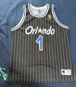 Vintage Penny Hardaway Orlando Magic Champion Jersey 1996-97 NBA Gold Logo