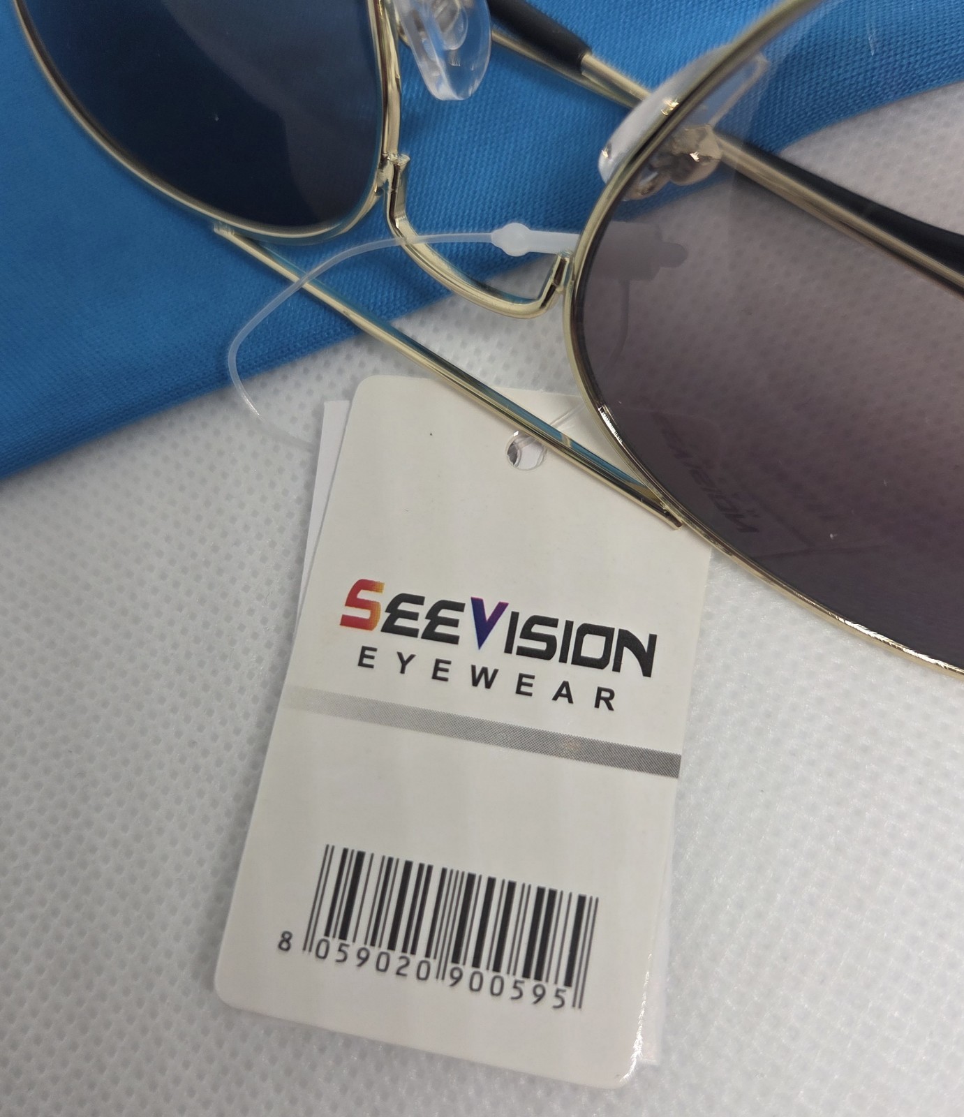 OCCHIALI DA SOLE Ray-Ban Avion Protezione Occhi Lenti Grigio TENDENZA Sfumato foto 5