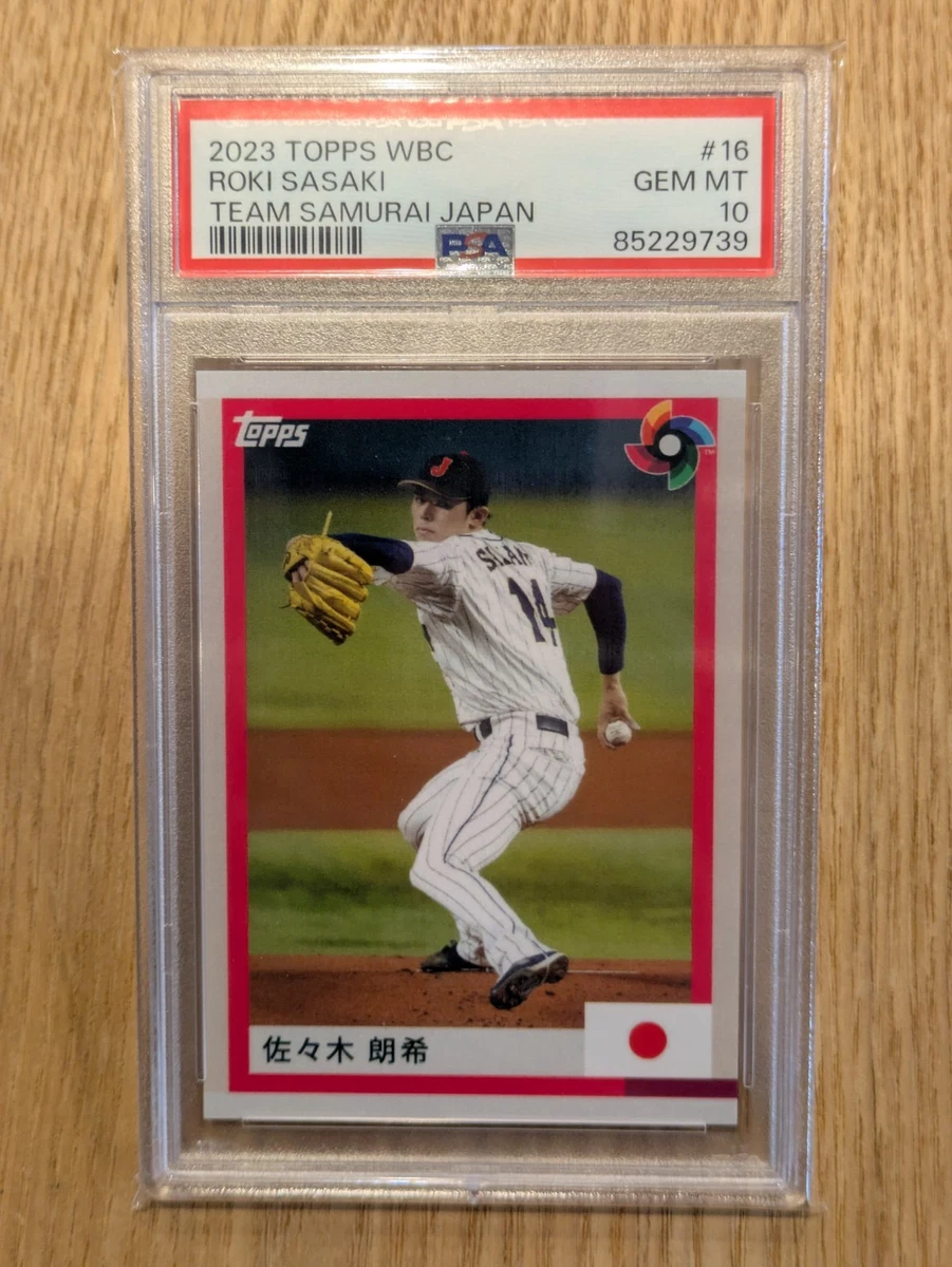 2023 Topps World Baseball Classic Team Samurai - Roki Sasaki #16