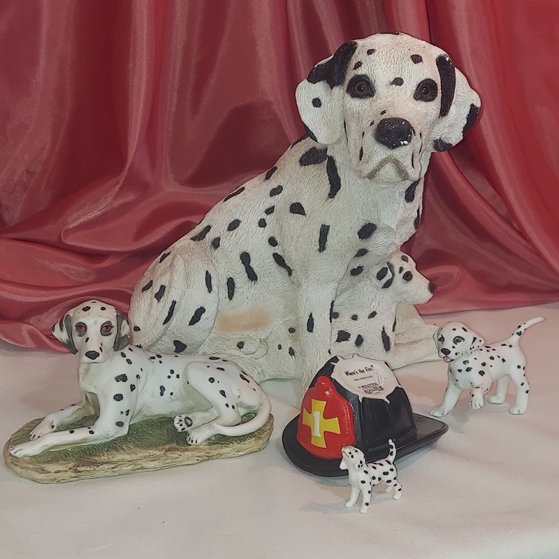 Vtg Chalkware Dalmation & Pups Bank By Bank Makers Am, Homeco, Princeton Gallery