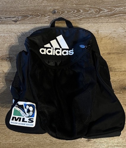 Vintage 90s Adidas MLS Soccer Backpack Bag Futbol Black