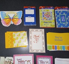 Lot Of Greeting Cards, Book Marks, Thank You  Your Invited Cards
