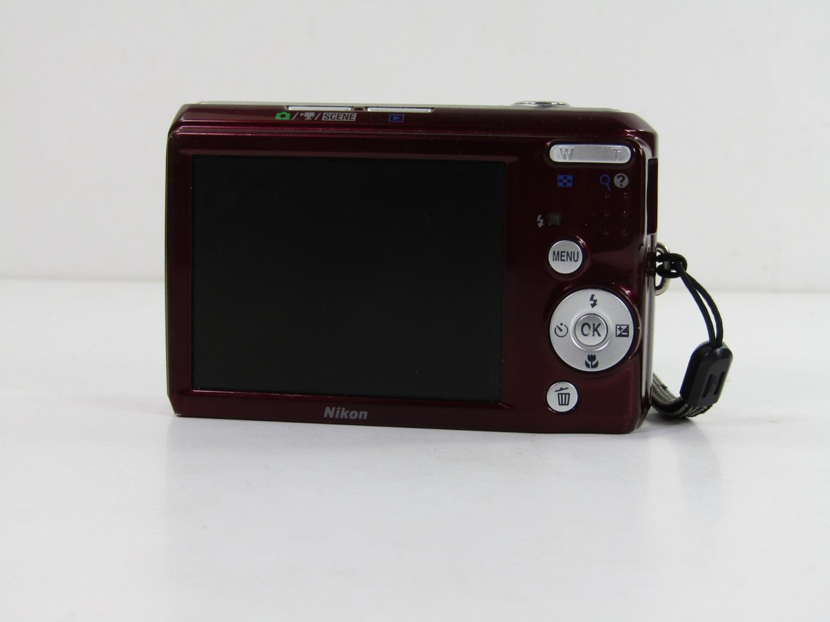 Nikon COOLPIX L20 10.0MP Digital Camera - Deep red | eBay