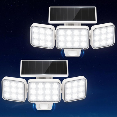 WdtPro Solar Lights Outdoor Motion Sensor, 3500LM Bright Solar Flood Lights Outd