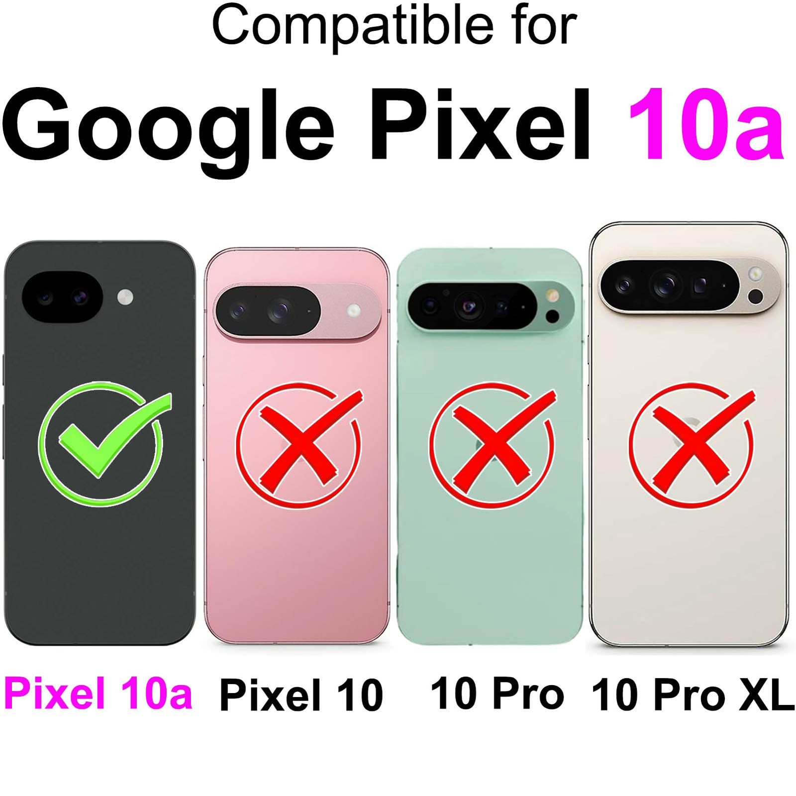 Housse en cuir PU premium pour Google Pixel 10a chic
