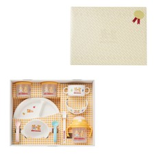 [MIKI HOUSE] Tableware Set [Wrapped] Baby Gift Baby Tableware Set Made in Japan