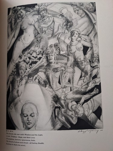 THE LIGHT OF ASIA by Sir Edwin Arnold 1932 1st Ed. Illustrated by Willy Pogany - Foto 7 di 10