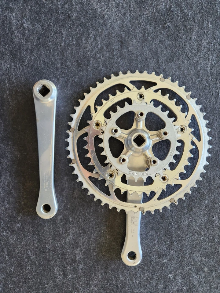 Juego de bielas triples Shimano Dura-Ace FC-7410 Foto 2 de 3