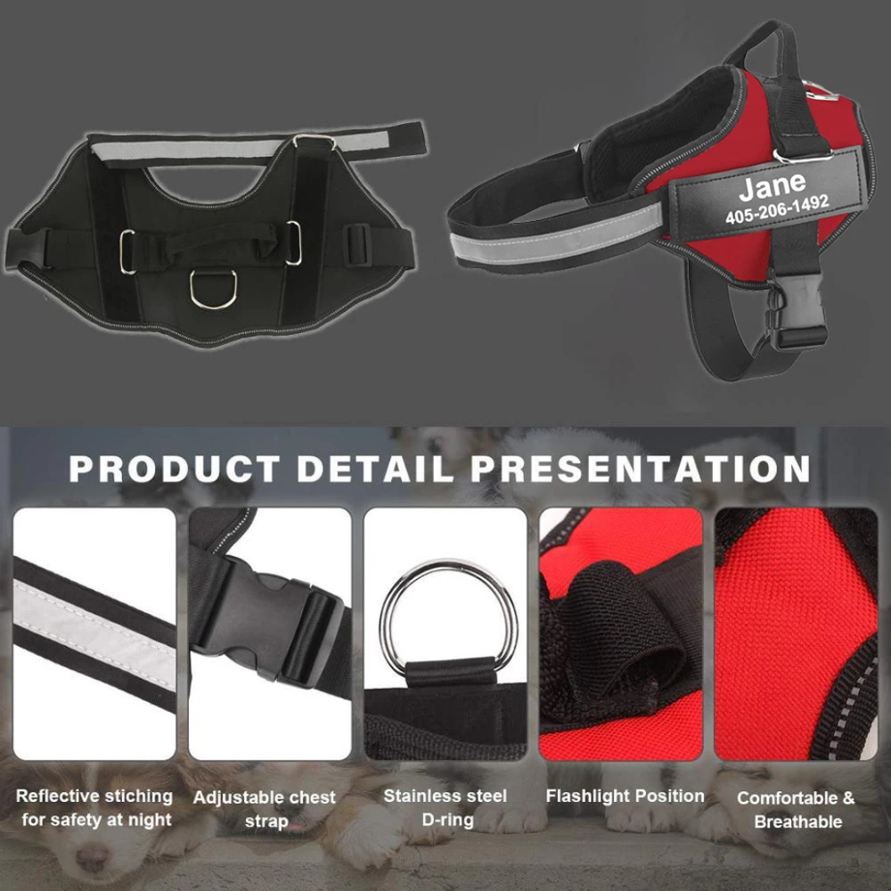 Dog Harness NO PULL Reflective Breathable Adjustable Pet Harness For Dog Dog Harness NO PULL Reflective Breathable Adjustable Pet Harness For Dog