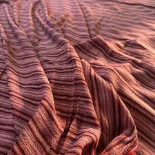 Striped Cotton Blend Gauze 2.44 Yards, 88 Long X 60 Wide Washed, SCA Italian