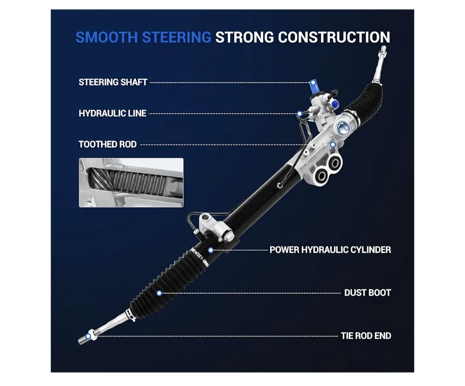  Nissan Frontier 05-20, Pathfinder 05-12, Xterra 05-15 Autoround Rack and Pinion - Image 4 of 4