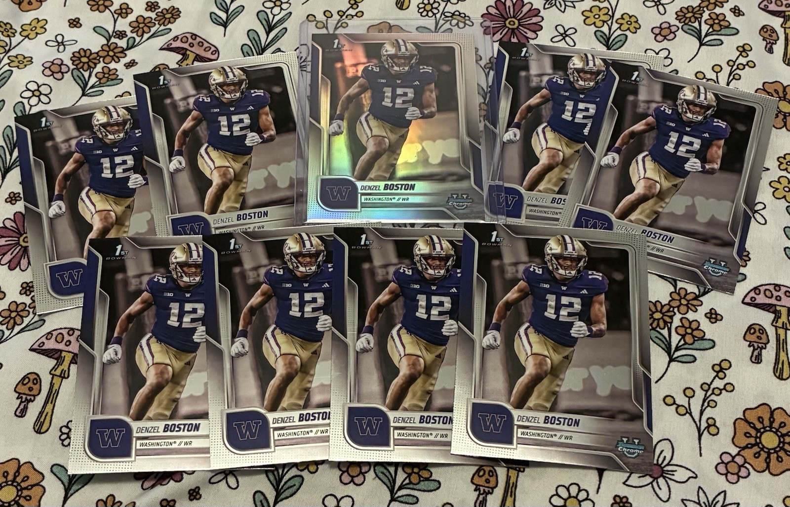 2025 Bowman Chrome U DENZEL BOSTON 1st Silver Refractor WASHINGTON