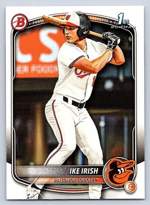 IKE IRISH  ORIOLES  RC 1st card  2025 BOWMAN DRAFT #BD-16