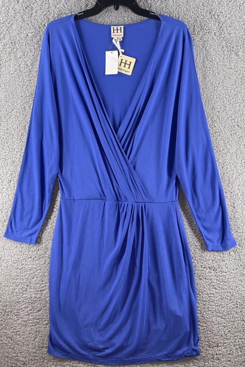 haute hippie blue dress Haute Hippie Girls Sz. 12 Smocked Front Blue/White Striped Maxi Dress 42 Long