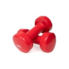 Coppia Manubri 3 kg Vinile  Pesi Palestra Fitness Allenamento Pilates Yoga.