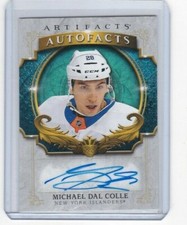 2020 2020-21 ARTIFACTS MICHAEL DAL COLLE AUTOFACTS AUTOGRAPH NEW YORK ISLANDERS