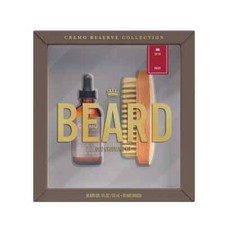 Cremo Beard Oil Reserve Collection VINTAGE SUEDE Beard Brush, 2 Piece Set