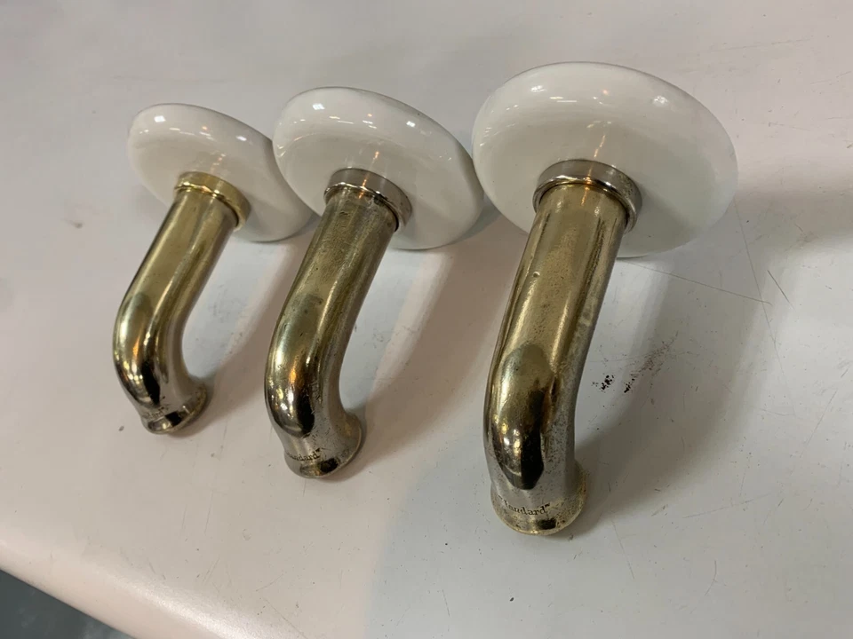 Antiguo grifo bañera ducha relleno caño ESTÁNDAR DE COLECCIÓN decoración baño victoriano Foto 2 de 4