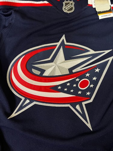 Columbus Blue Jackets Adidas Primegreen Jersey #3 Seth Jones Size 42 Blue NWT - Picture 3 of 7