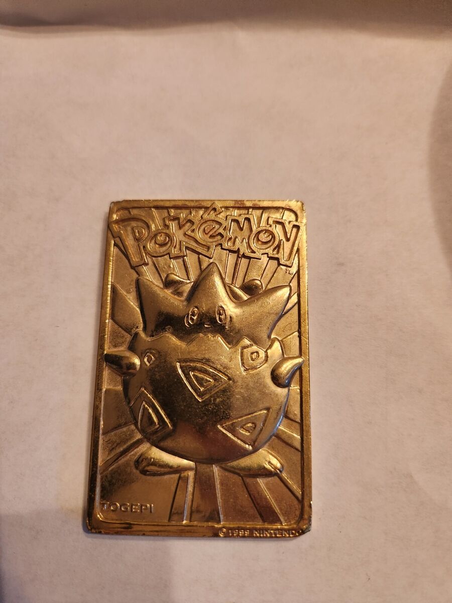 Vintage 1999 Pokemon Burger King Nintendo Togepi gold color Vintage 1999 Pokemon Burger King Nintendo Togepi gold color