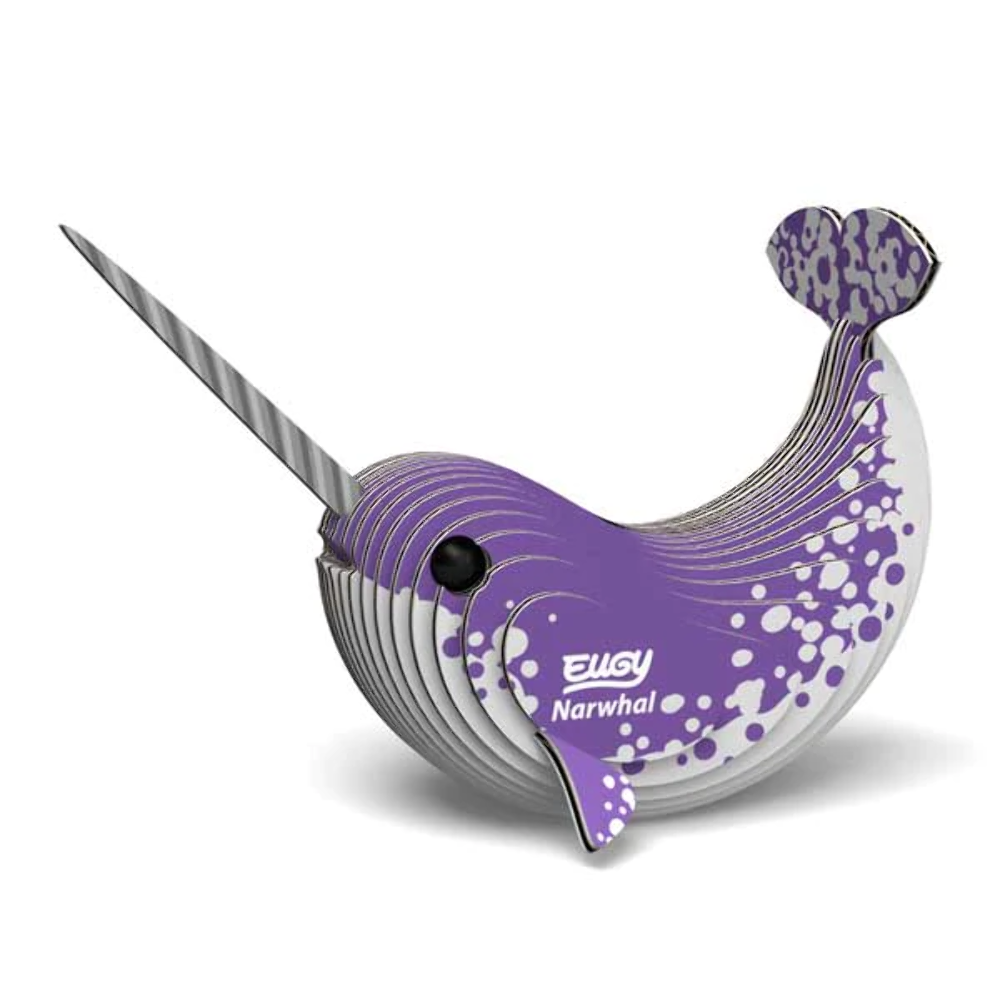 EUGY Narwhal 3D Model Kit Educational STEM Toy Ocean Animal Gift Age 6+