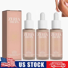 1~3X Zeria Drops Sunless Tanning Drops Natural Boost Melanin Enhancing Skin Tone