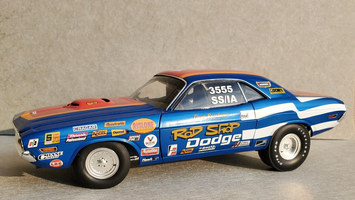 ROD SHOP 1971 CHALLENGER SUPER STOCK 1:18 #A1806028AA - 1 OF 300