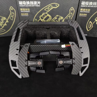 Magnetic Carbon Fiber Steering Wheel Paddles Shifters for Volkswagen GTI/R Golf7
