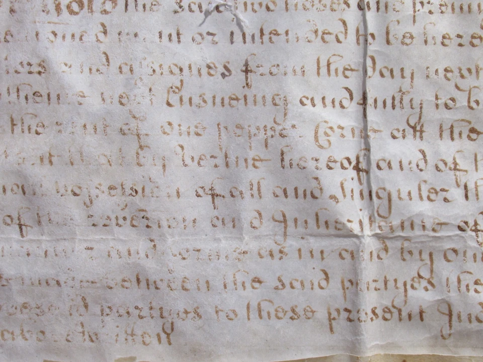 1717 Antique Manuscript, Sealed in Wax - Image 4 of 4