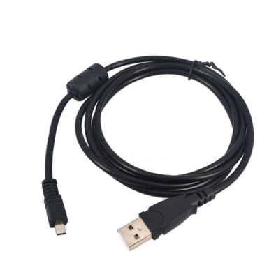 Dragon Trading Cavo USB UC-E6 Per Fotocamera Fuji FinePix JZ700 | Trasferimento Dati E Ricarica, 1 Metro, Nero, Plug And Play